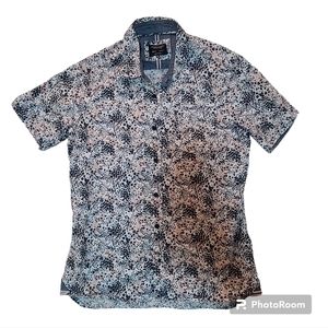 Sunrise Kingdom Vintage Design Size S Shirt Dark Blue/ Cream/ Tan/White Good